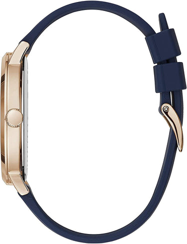 Guess Armbanduhr Guess Silikon Armband Blau 44mm W1264G3